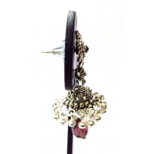 Silver Oxidized Earrings Jhumka Jhumki Bolly Imitation Jewelry Drop Dangle EA138